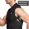imagebaleaf Mens Sleeveless Cycling Jersey Road Bike Shirt Bicycle Biking Tank Tops Full Zip Pockets SPF UPF50Black