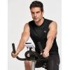 imagebaleaf Mens Sleeveless Cycling Jersey Road Bike Shirt Bicycle Biking Tank Tops Full Zip Pockets SPF UPF50Black