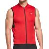 imagebaleaf Mens Sleeveless Cycling Jersey Road Bike Shirt Bicycle Biking Tank Tops Full Zip Pockets SPF UPF50Red