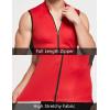 imagebaleaf Mens Sleeveless Cycling Jersey Road Bike Shirt Bicycle Biking Tank Tops Full Zip Pockets SPF UPF50Red