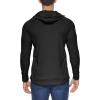 imagebaleaf Mens Sun Protection Hoodie Shirt UPF 50 Long Sleeve UV SPF TShirts Rash Guard Fishing Swimming LightweightStyle 1black
