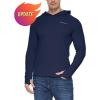 imagebaleaf Mens Sun Protection Hoodie Shirt UPF 50 Long Sleeve UV SPF TShirts Rash Guard Fishing Swimming LightweightStyle 1deep Blue