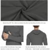 imagebaleaf Mens Sun Protection Hoodie Shirt UPF 50 Long Sleeve UV SPF TShirts Rash Guard Fishing Swimming LightweightStyle 1deep Gray