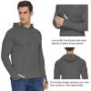 imagebaleaf Mens Sun Protection Hoodie Shirt UPF 50 Long Sleeve UV SPF TShirts Rash Guard Fishing Swimming LightweightStyle 1deep Gray