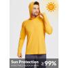 imagebaleaf Mens Sun Protection Hoodie Shirt UPF 50 Long Sleeve UV SPF TShirts Rash Guard Fishing Swimming LightweightStyle 1marigold