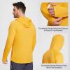 imagebaleaf Mens Sun Protection Hoodie Shirt UPF 50 Long Sleeve UV SPF TShirts Rash Guard Fishing Swimming LightweightStyle 1marigold