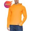 imagebaleaf Mens Sun Protection Hoodie Shirt UPF 50 Long Sleeve UV SPF TShirts Rash Guard Fishing Swimming LightweightStyle 1marigold