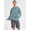 imagebaleaf Mens Sun Protection Hoodie Shirt UPF 50 Long Sleeve UV SPF TShirts Rash Guard Fishing Swimming LightweightStyle 2glacier Blue Heather