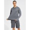 imagebaleaf Mens Sun Protection Hoodie Shirt UPF 50 Long Sleeve UV SPF TShirts Rash Guard Fishing Swimming LightweightStyle 2light Grey Heather