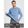 imagebaleaf Mens Sun Protection Shirts UV SPF UPF 50 Long Sleeve Rash Guard Fishing Running Quick Dry Lightweight01blue Heather