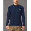 imagebaleaf Mens Sun Protection Shirts UV SPF UPF 50 Long Sleeve Rash Guard Fishing Running Quick Dry Lightweight01dark Blue