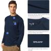imagebaleaf Mens Sun Protection Shirts UV SPF UPF 50 Long Sleeve Rash Guard Fishing Running Quick Dry Lightweight01dark Blue