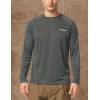 imagebaleaf Mens Sun Protection Shirts UV SPF UPF 50 Long Sleeve Rash Guard Fishing Running Quick Dry Lightweight01deep Gray