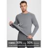 imagebaleaf Mens Sun Protection Shirts UV SPF UPF 50 Long Sleeve Rash Guard Fishing Running Quick Dry Lightweight01grey Heather