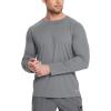 imagebaleaf Mens Sun Protection Shirts UV SPF UPF 50 Long Sleeve Rash Guard Fishing Running Quick Dry Lightweight01grey Heather