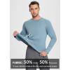imagebaleaf Mens Sun Protection Shirts UV SPF UPF 50 Long Sleeve Rash Guard Fishing Running Quick Dry Lightweight01light Blue Heather