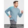 imagebaleaf Mens Sun Protection Shirts UV SPF UPF 50 Long Sleeve Rash Guard Fishing Running Quick Dry Lightweight01light Blue Heather