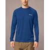 imagebaleaf Mens Sun Protection Shirts UV SPF UPF 50 Long Sleeve Rash Guard Fishing Running Quick Dry Lightweight01ocean Blue