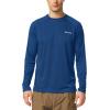 imagebaleaf Mens Sun Protection Shirts UV SPF UPF 50 Long Sleeve Rash Guard Fishing Running Quick Dry Lightweight01ocean Blue