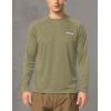 imagebaleaf Mens Sun Protection Shirts UV SPF UPF 50 Long Sleeve Rash Guard Fishing Running Quick Dry Lightweight01slate Green