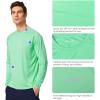 imagebaleaf Mens Sun Protection Shirts UV SPF UPF 50 Long Sleeve Rash Guard Fishing Running Quick Dry Lightweight02beach Glass