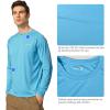 imagebaleaf Mens Sun Protection Shirts UV SPF UPF 50 Long Sleeve Rash Guard Fishing Running Quick Dry Lightweight2 Packblue