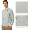imagebaleaf Mens Sun Protection Shirts UV SPF UPF 50 Long Sleeve Rash Guard Fishing Running Quick Dry Lightweight2 Packgray