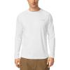 imagebaleaf Mens Sun Protection Shirts UV SPF UPF 50 Long Sleeve Rash Guard Fishing Running Quick Dry Lightweight2 Packwhite
