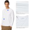 imagebaleaf Mens Sun Protection Shirts UV SPF UPF 50 Long Sleeve Rash Guard Fishing Running Quick Dry Lightweight2 Packwhite