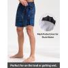 imagebaleaf Mens Swim Trunks with Compression Liner 5 ampamp 7 inch Quick Dry Bathing Suit Swim Shorts with Zippered PocketsBlue Floral
