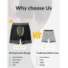 imagebaleaf Mens Swim Trunks with Compression Liner 5 ampamp 7 inch Quick Dry Bathing Suit Swim Shorts with Zippered PocketsDark Gray