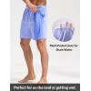 imagebaleaf Mens Swim Trunks with Compression Liner 5 ampamp 7 inch Quick Dry Bathing Suit Swim Shorts with Zippered PocketsLight Blue