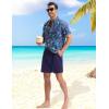 imagebaleaf Mens Swim Trunks with Compression Liner 5 ampamp 7 inch Quick Dry Bathing Suit Swim Shorts with Zippered PocketsNavy Blue