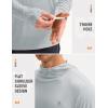 imagebaleaf Mens UPF 50 Sun Protection Hoodie Shirts Kangaroo Pocket UV SPF Performance Fishing Long Sleeve Rash GuardLight Gray