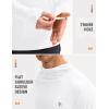 imagebaleaf Mens UPF 50 Sun Protection Hoodie Shirts Kangaroo Pocket UV SPF Performance Fishing Long Sleeve Rash GuardWhite