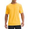 imagebaleaf Mens UPF 50 Sun Protection Shirts UV SPF Short Sleeve TShirts Rash Guard Quick Dry Lightweight Hiking AthleticYellow
