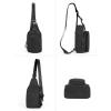 imagebaleaf Small Sling Bag Crossbody Backpack Adjustable Strap Shoulder Chest Daypack Casual Traveling Hiking Daily BlackBlack