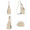 imagebaleaf Small Sling Bag Crossbody Backpack Adjustable Strap Shoulder Chest Daypack Casual Traveling Hiking Daily BlackWhite