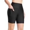 imagebaleaf Womens 3quot5quot6quot8quot High Waisted Swim Shorts Tummy Control Swimsuits Bottoms Modest Board Shorts UPF 50Black