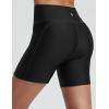 imagebaleaf Womens 3quot5quot6quot8quot High Waisted Swim Shorts Tummy Control Swimsuits Bottoms Modest Board Shorts UPF 50Black