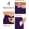 imagebaleaf Womens 5quot Workout Shorts Gym Running Shorts Athletic with Liner High Waistband Quick Dry Sports Zipper PocketsPurple