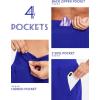 imagebaleaf Womens 5quot Workout Shorts Gym Running Shorts Athletic with Liner High Waistband Quick Dry Sports Zipper PocketsRoyal Blue