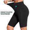 imagebaleaf Womens 6quot8quot High Waisted Biker Shorts with Pockets for Gym Workout Yoga Running AthleticBlack