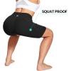 imagebaleaf Womens 6quot8quot High Waisted Biker Shorts with Pockets for Gym Workout Yoga Running AthleticBlack