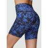 imagebaleaf Womens 6quot8quot High Waisted Biker Shorts with Pockets for Gym Workout Yoga Running AthleticBlue Ink