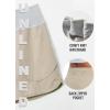 imagebaleaf Womens 7quot Athletic Long Running Shorts Workout Gym Quick Dry Hiking Shorts High Waisted Zipper PocketKhaki