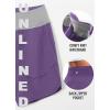 imagebaleaf Womens 7quot Athletic Long Running Shorts Workout Gym Quick Dry Hiking Shorts High Waisted Zipper PocketPurple