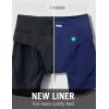 imagebaleaf Womens 7quot Long Running Athletic Shorts with Liner High Waist Workout Gym Quick Dry Soft Split Leg Zipper PocketNavy