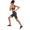imagebaleaf Womens Bermuda Long Shorts 10quot Knee Length High Rise Athletic Shorts Pull On Workout Walking Golf Running SummerCotton Blend  Heather Gray