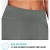 imagebaleaf Womens Bermuda Long Shorts 10quot Knee Length High Rise Athletic Shorts Pull On Workout Walking Golf Running SummerGray